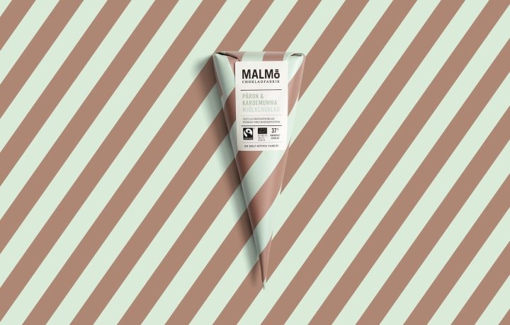 Pond Design 设计的 Malmö Chokladfabrik Bars & Cones 包装