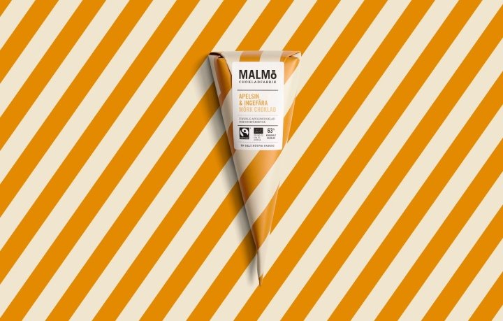 Pond Design 设计的 Malmö Chokladfabrik Bars & Cones 包装