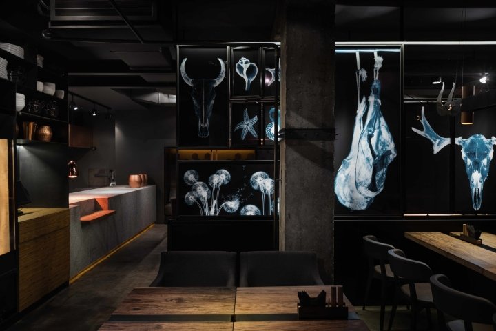 肉类餐厅“Sazha”，YOD 设计实验室，苏姆斯卡州 – 乌克兰