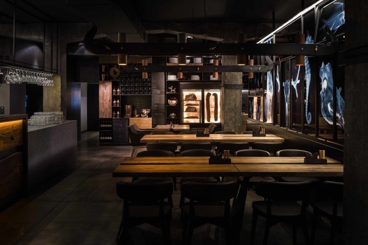 肉类餐厅“Sazha”，YOD 设计实验室，苏姆斯卡州 – 乌克兰