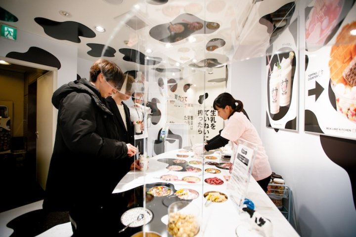 Milkland 快闪冰淇淋，由 Ryusuke Nanki 设计，日本东京