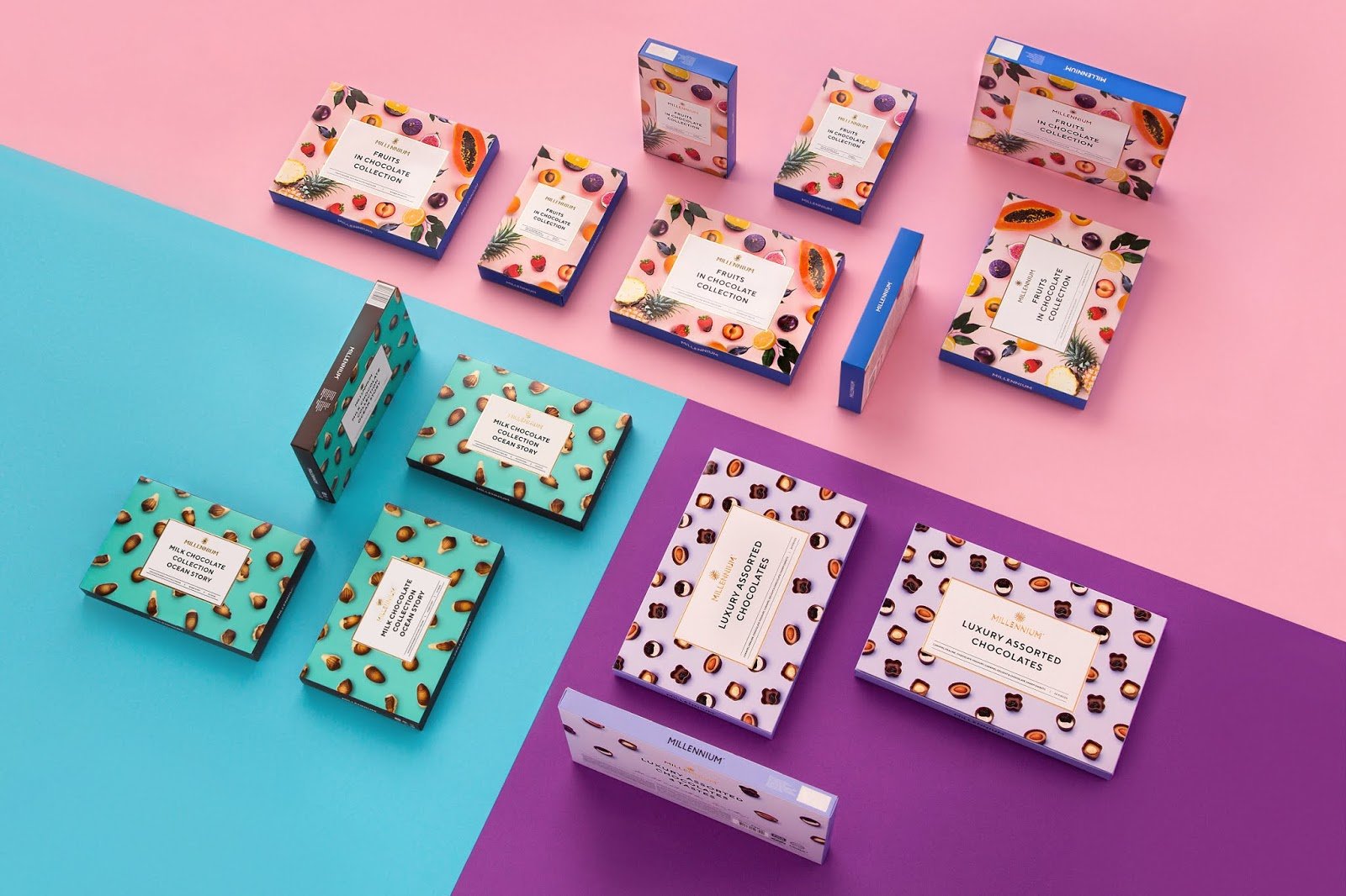 Fabula Branding 的千禧年巧克力包装