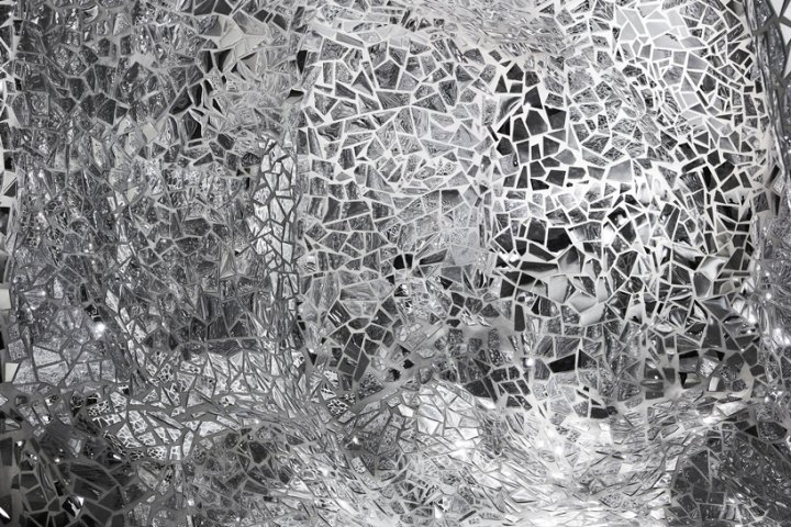 法国巴黎，Bureau Betak 为 Dior 2018 春季系列设计的镜面展馆