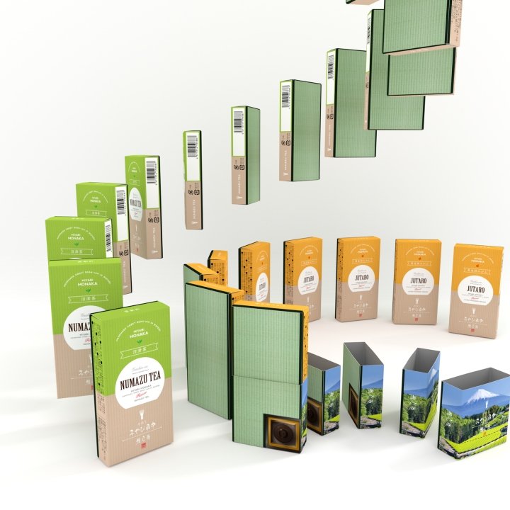 Miyabi Monaka 威化蛋糕包装由 Latona Marketing Inc. 设计