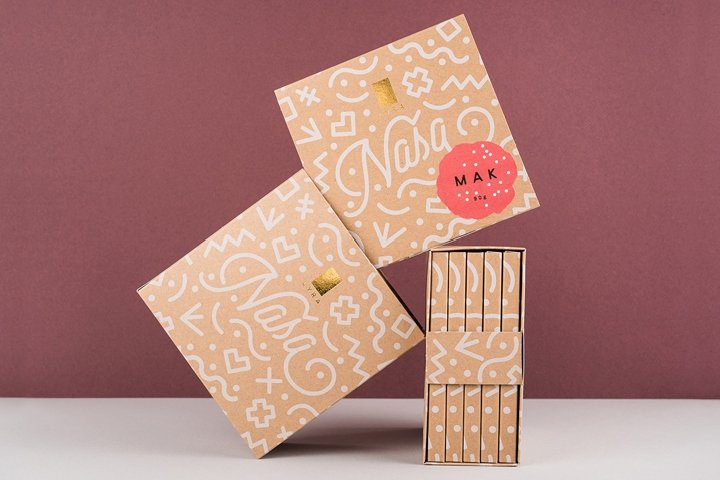 NAŠA LYRA 巧克力包装，​​作者：Michal Slovák