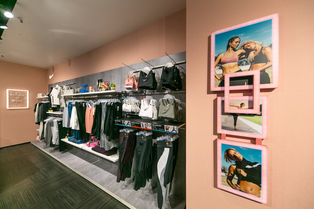 耐克在硬币商店的新概念 | 女性化且优雅的空间