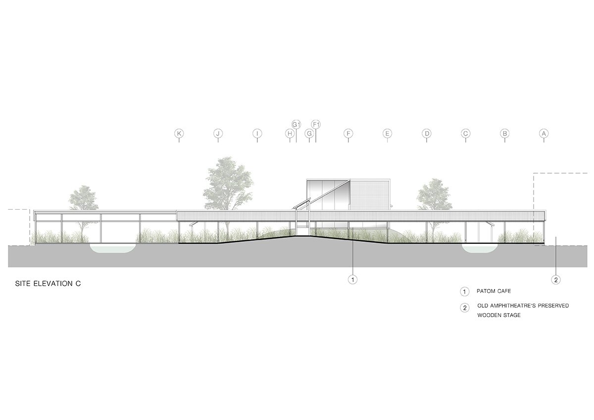 泰国 NITAPROW patom 咖啡馆的透明体量展示了富有表现力的折叠屋顶 泰国 NITAPROW patom 咖啡馆的透明体量展示了富有表现力的折叠屋顶
