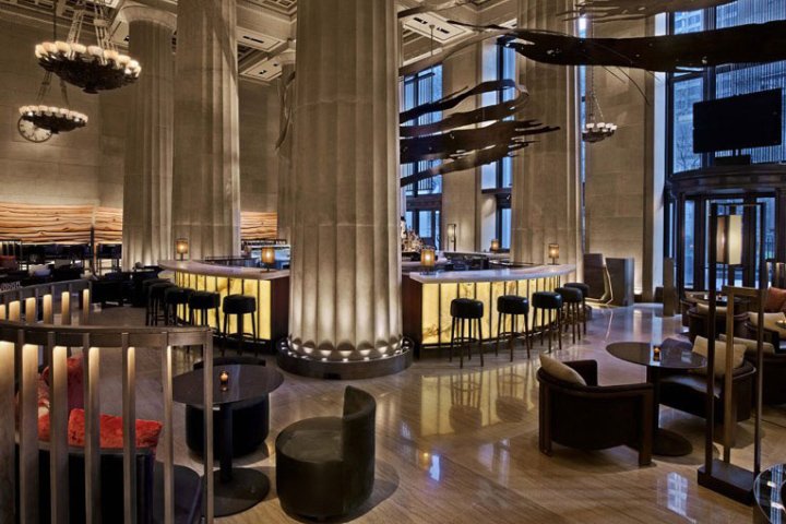 纽约市罗克韦尔集团旗下的 Nobu Downtown 餐厅