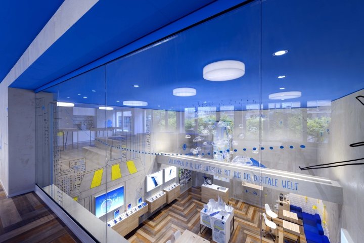 Hartmannvonsiebenthal 设计的 O2 Live 旗舰店，德国法兰克福