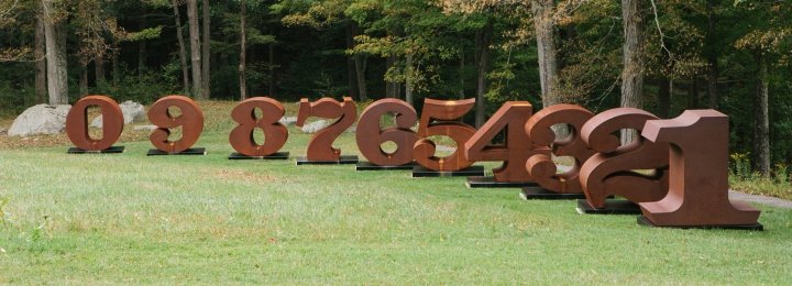 罗伯特·印第安纳 (Robert Indiana) 的“从一到零”安装