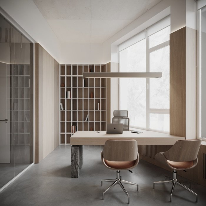 墙之间的办公室