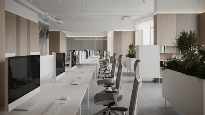 墙之间的办公室