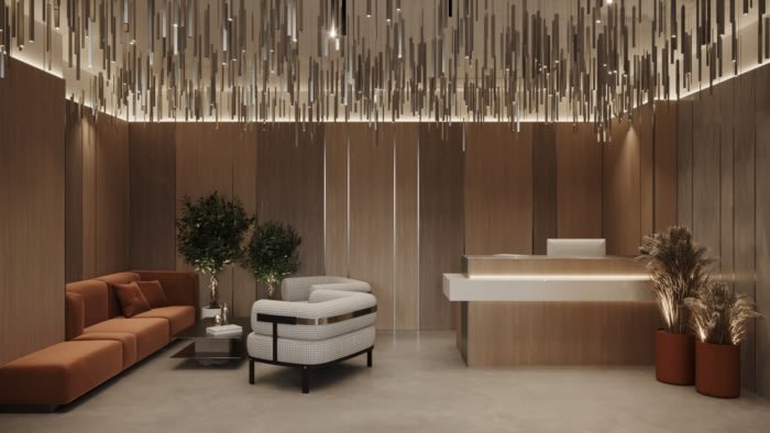 墙之间的办公室