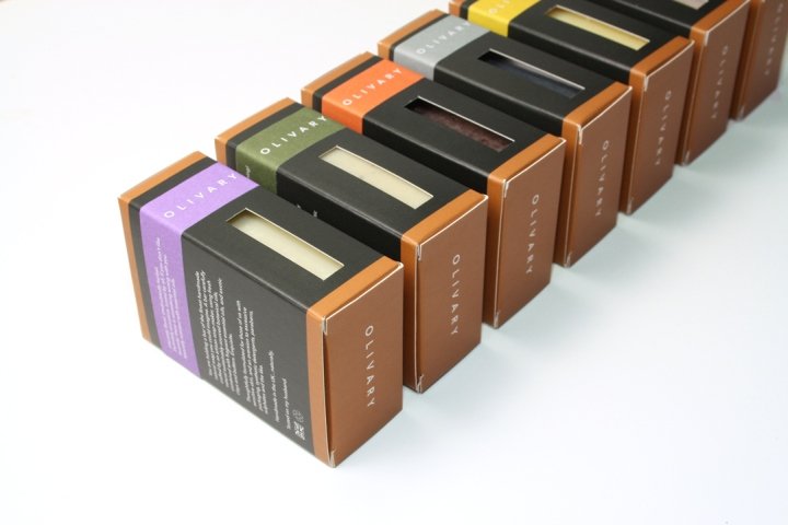 Paul Cartwright Branding 设计的 Olivary Fine Soaps 包装