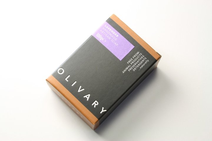 Paul Cartwright Branding 设计的 Olivary Fine Soaps 包装
