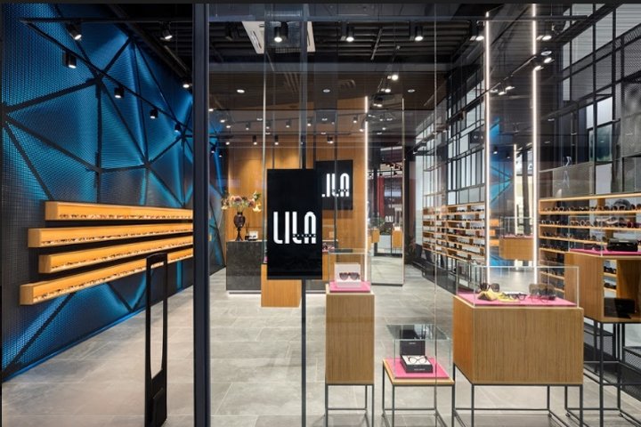 LILA 2 眼镜店，由 Aleksandar Bauer 设计，贝尔格莱德 – 塞尔维亚