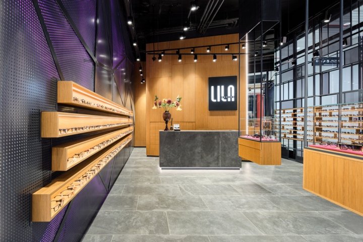 LILA 2 眼镜店，由 Aleksandar Bauer 设计，贝尔格莱德 – 塞尔维亚