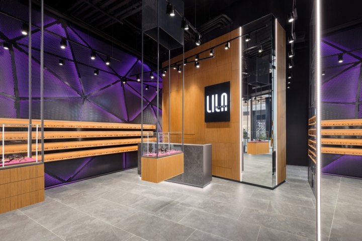 LILA 2 眼镜店，由 Aleksandar Bauer 设计，贝尔格莱德 – 塞尔维亚