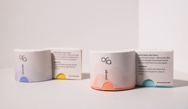 Ora 吸入器包装由 Pandara Chanyatanavut 设计