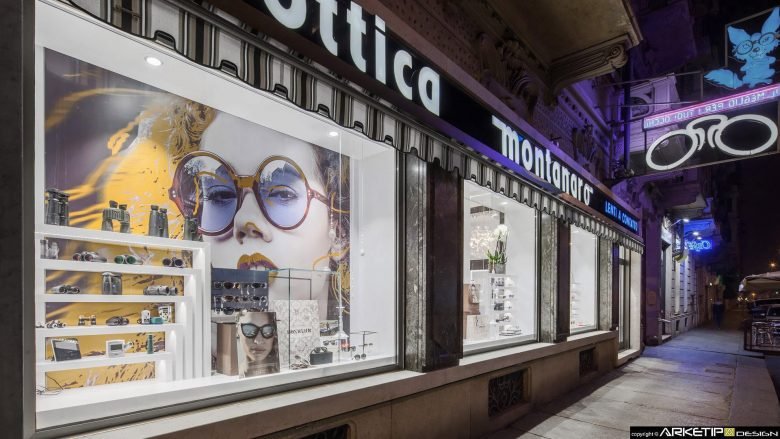 眼镜店设计 OTTICA MONTANARO 由 Arketipo Design 意大利设计