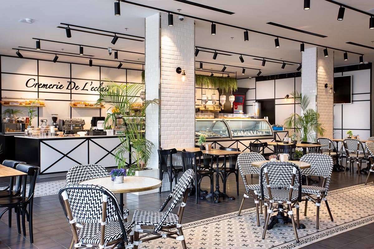 Cremerie De L’éclair，冰淇淋店室内设计，以色列