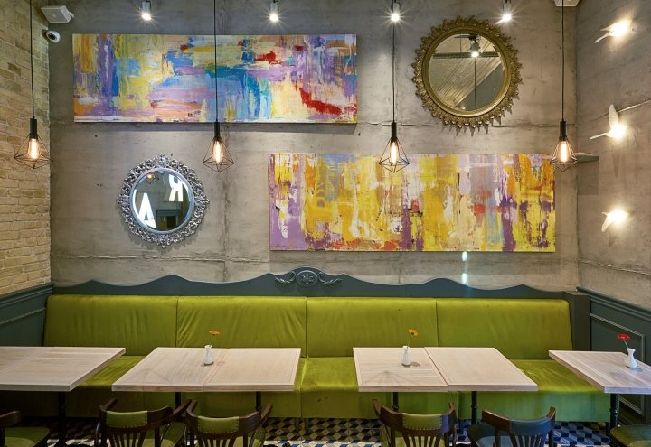 PSTATECA 咖啡馆由 Sasha Fedorenko Architecture & Design 设计，基辅 – 乌克兰