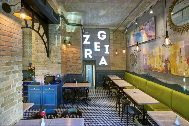 PSTATECA 咖啡馆由 Sasha Fedorenko Architecture & Design 设计，基辅 – 乌克兰