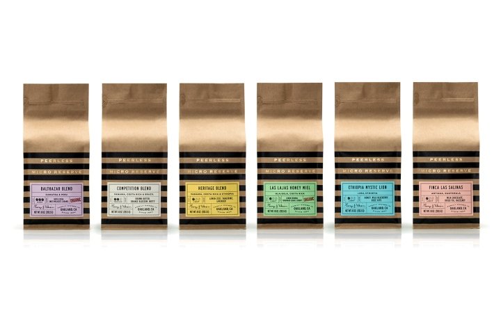 Peerless Micro Reserve 咖啡包装，Pavement 出品