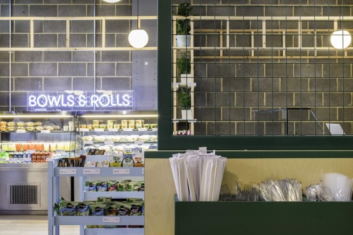 Polu Poke 餐厅，由 Brown Studio 设计，英国伦敦