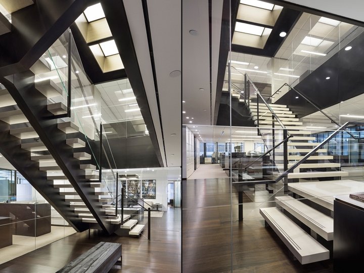 纽约市 TPG 建筑事务所的私募股权公司办公室