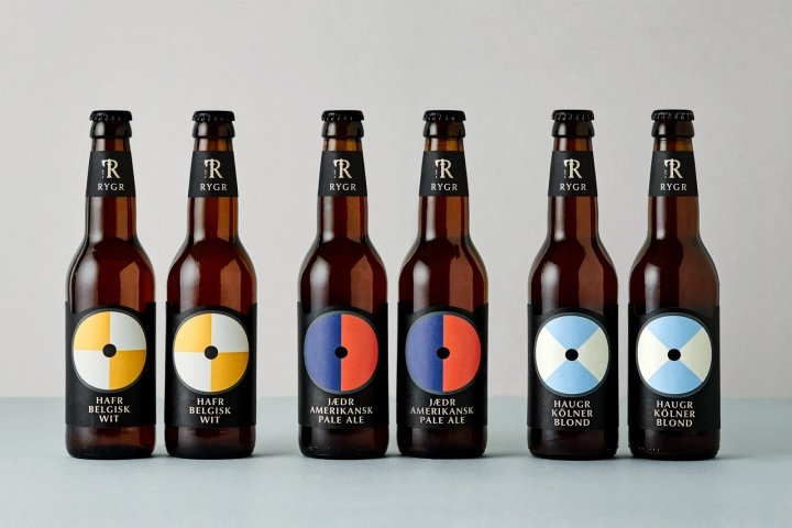 RYGR Brygghús 品牌和包装由 Frank Kommunikasjon 设计