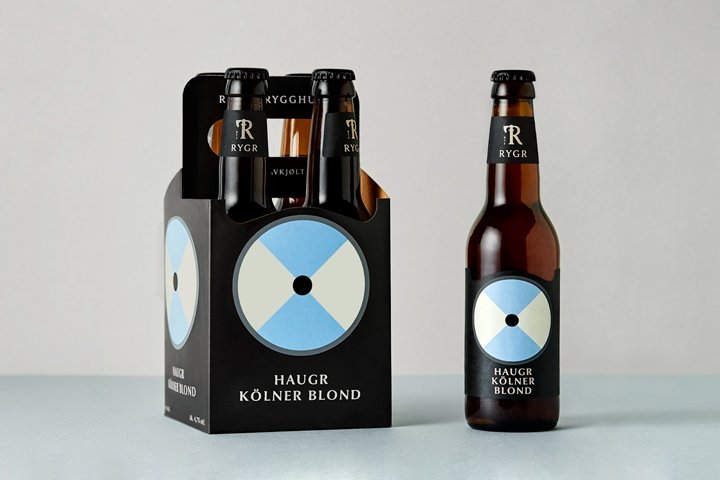 RYGR Brygghús 品牌和包装由 Frank Kommunikasjon 设计