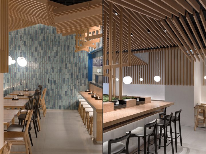 Ramen Musashi 由 Golucci Interior Architects 设计，杭州 – 中国