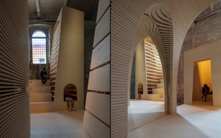 艾莉森·布鲁克斯建筑师事务所的 ReCasting 展览，意大利威尼斯