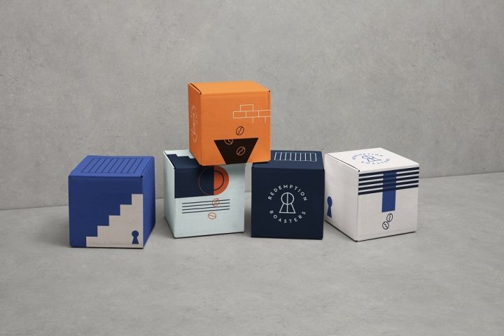Redemption Roasters 包装由 Here Design 设计