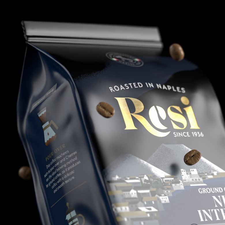 QNY Creative 的 Resi 咖啡包装 QNY Creative 的 Resi 咖啡包装