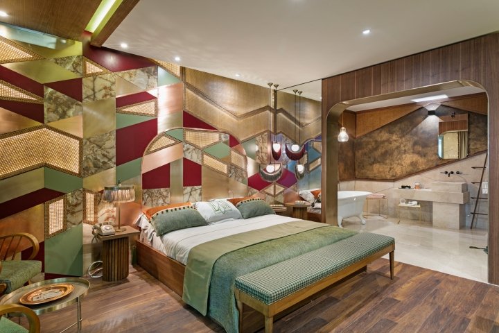 Project.15.12 举办的酒店设计展上的复古酒店客房，安塔利亚 – 土耳其