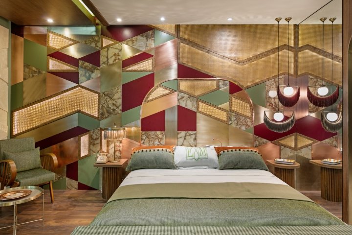 Project.15.12 举办的酒店设计展上的复古酒店客房，安塔利亚 – 土耳其