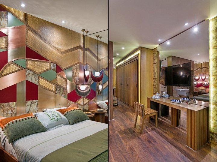 Project.15.12 举办的酒店设计展上的复古酒店客房，安塔利亚 – 土耳其