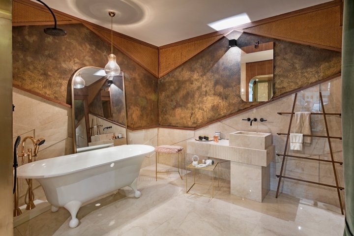 Project.15.12 举办的酒店设计展上的复古酒店客房，安塔利亚 – 土耳其