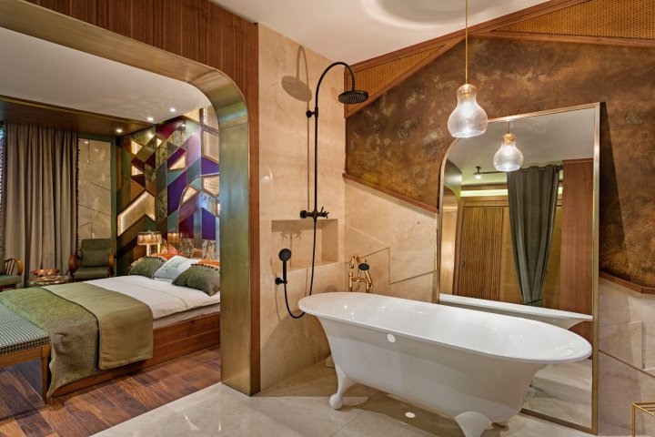 Project.15.12 举办的酒店设计展上的复古酒店客房，安塔利亚 – 土耳其