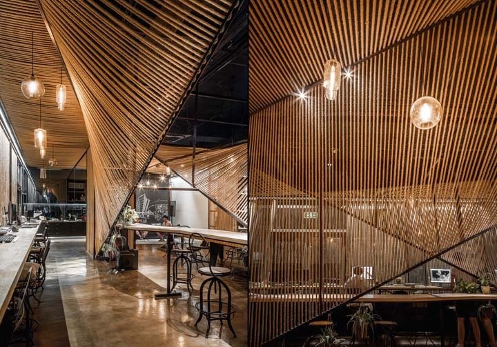 绳波办公室由 Usual Studio+ 十拱门设计，上海 – 中国