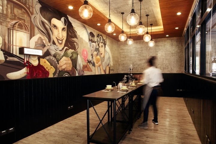 SYNLAB 咖啡馆，由派对空间设计，曼谷 – 泰国