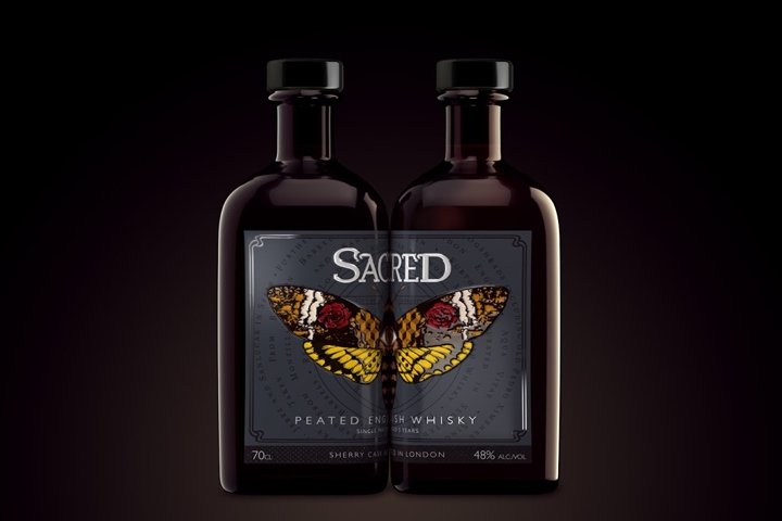 Hart & Jones 的 Sacred Spirits 英国泥煤威士忌包装