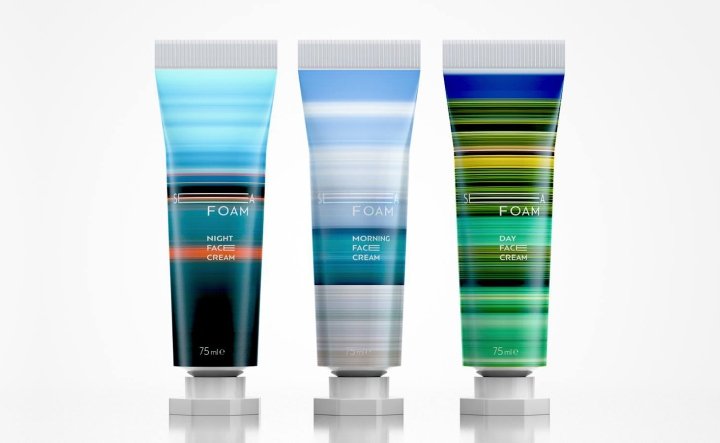 Tanya Farba 设计的 Sea Foam 面霜包装
