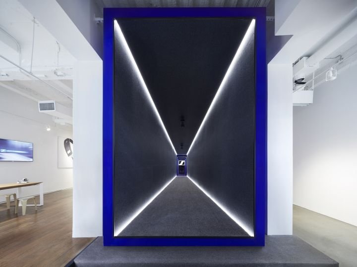 Sennheiser SoHo 快闪店，由 Hartmannvonsiebenthal 设计，纽约市