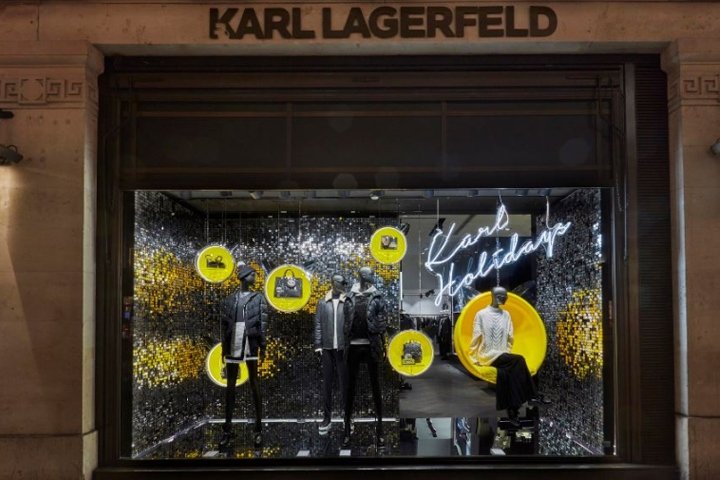 Karl Lagerfeld 与 Visualplex 的创意假日合作中，Shimmerwalls 熠熠生辉
