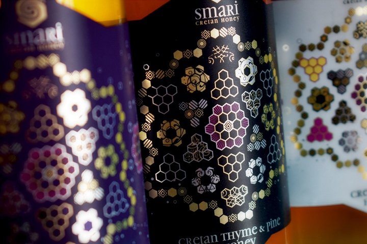斯马里克里特岛蜂蜜包装由 Leftgraphic 设计