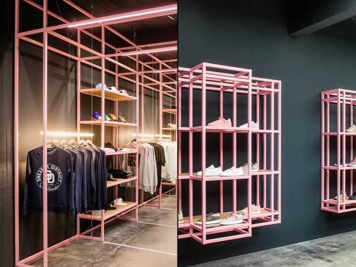 Barde + vanVoltt 的运动鞋区商店,安特卫普 – 比利时 Barde + vanVoltt 的运动鞋区商店,安特卫普 – 比利时