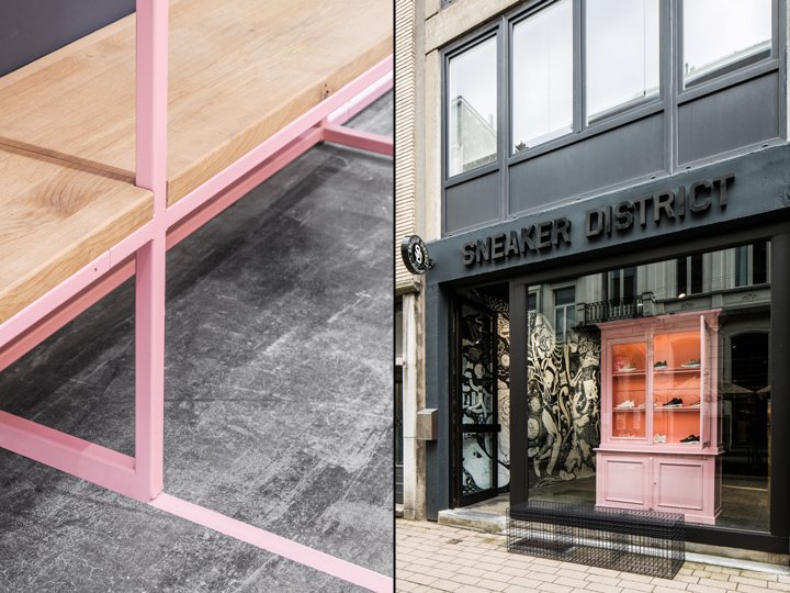 Barde + vanVoltt 的运动鞋区商店,安特卫普 – 比利时 Barde + vanVoltt 的运动鞋区商店,安特卫普 – 比利时